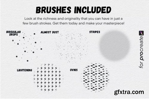 Brushgalaxy - Manga Screentone Brush Set For Procreate