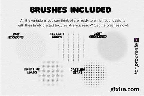 Brushgalaxy - Manga Screentone Brush Set Vol 2