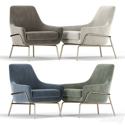 '3dsky Pro - Coco Velvet Lounge Chair'