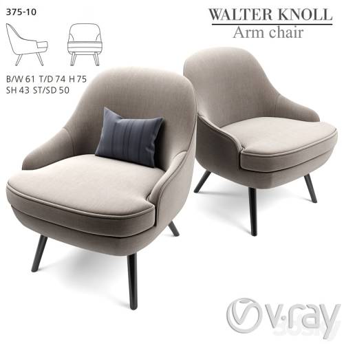 '3dsky Pro - 375 walter knoll Armchair'