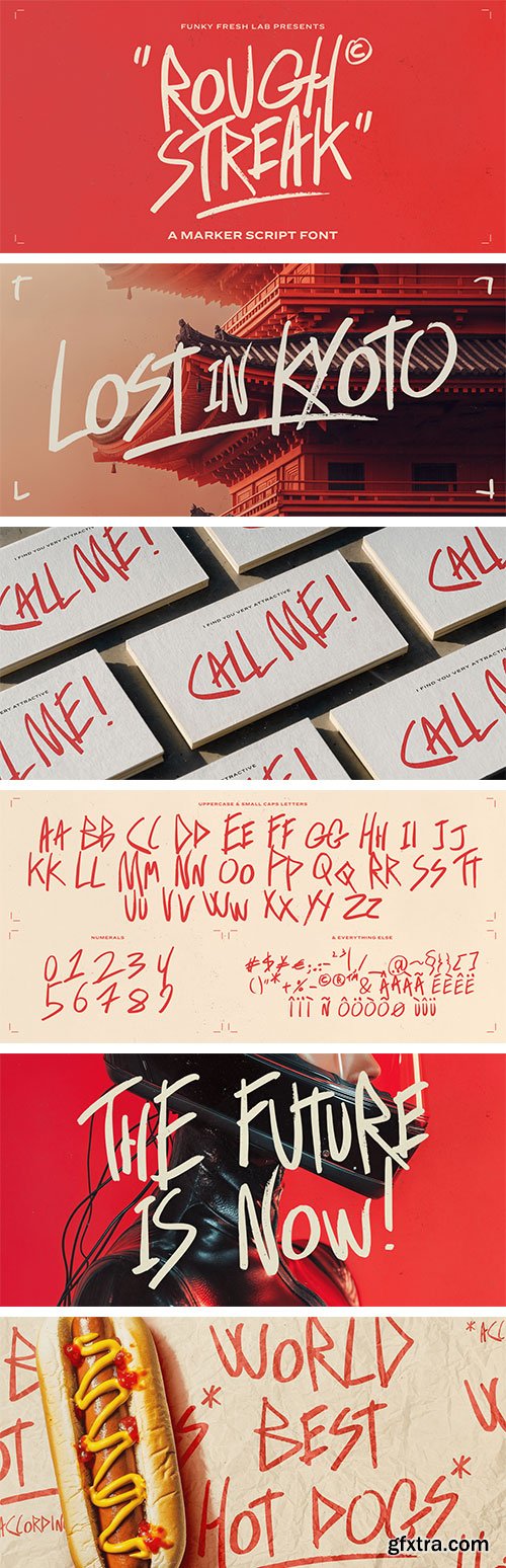 Rough Streak Font Family Rough Streak Font Family