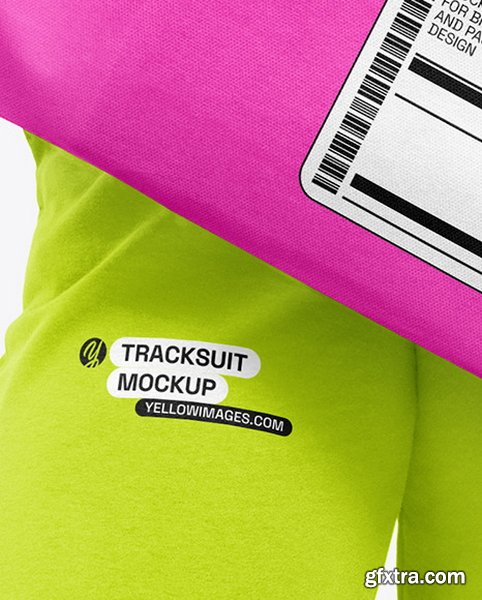 YellowImages - Girl in a Tracksuit with Shopping Bag Mockup - 125901