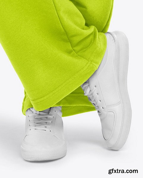 YellowImages - Girl in a Tracksuit with Shopping Bag Mockup - 125901