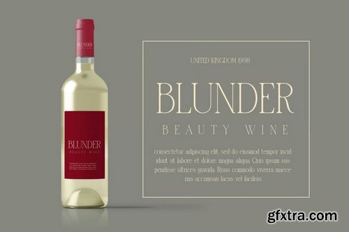 Blunder Modern Serif Typeface
