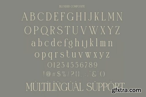 Blunder Modern Serif Typeface