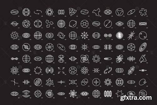 YellowImages - 96 Linear Vector Shapes. Part2 - 100102