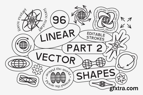 YellowImages - 96 Linear Vector Shapes. Part2 - 100102
