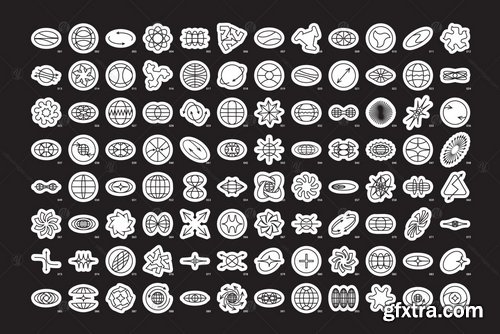 YellowImages - 96 Linear Vector Shapes. Part2 - 100102