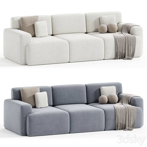 '3dsky Pro - Bonent Sofa Velvet Eclipse'