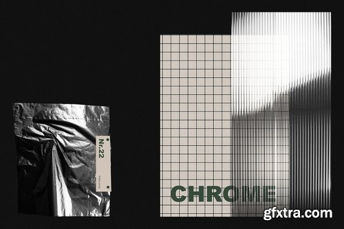 CreativeMarket - CHROME - Foil Stationary Mockup - 3386783