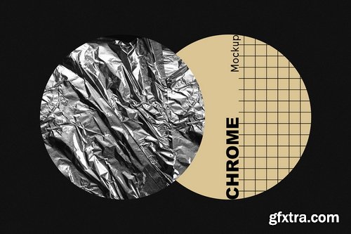 CreativeMarket - CHROME - Foil Stationary Mockup - 3386783