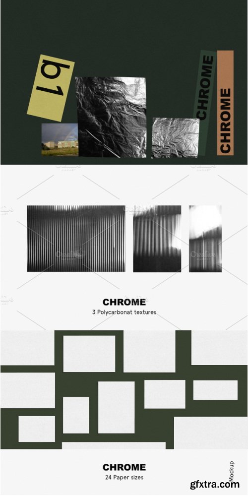 CreativeMarket - CHROME - Foil Stationary Mockup - 3386783
