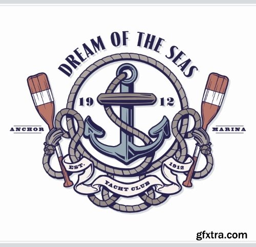 Marine & Nautical Elements 26xEPS Marine & Nautical Elements 26xEPS