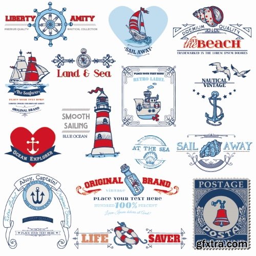 Marine & Nautical Elements 26xEPS Marine & Nautical Elements 26xEPS
