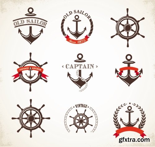 Marine & Nautical Elements 26xEPS Marine & Nautical Elements 26xEPS