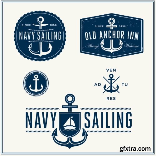 Marine & Nautical Elements 26xEPS Marine & Nautical Elements 26xEPS