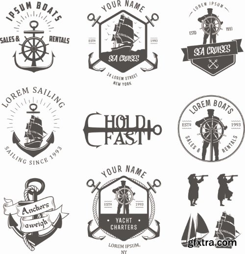 Marine & Nautical Elements 26xEPS Marine & Nautical Elements 26xEPS