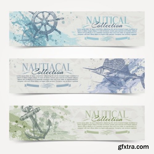 Marine & Nautical Elements 26xEPS Marine & Nautical Elements 26xEPS