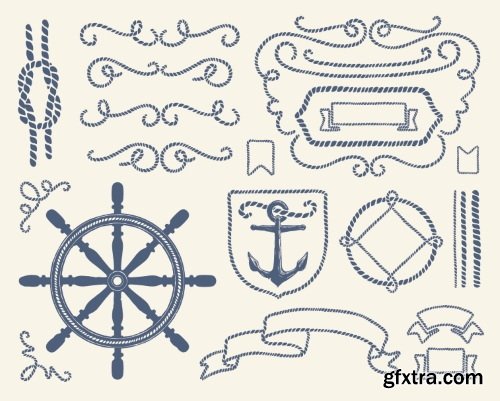 Marine & Nautical Elements 26xEPS Marine & Nautical Elements 26xEPS