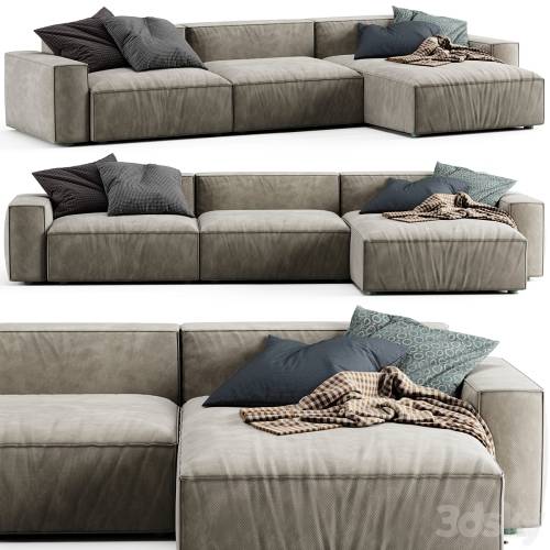 '3dsky Pro - NeoWall Corner Sofa by Living Divani'