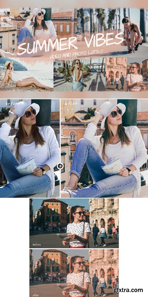 CreativeMarket - Summer Vibes LUTs Pack