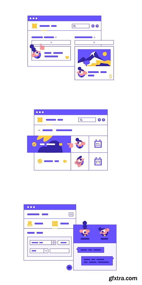 Craftwork Design - Interfaces Illustrations