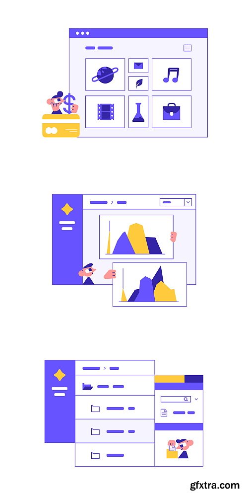 Craftwork Design - Interfaces Illustrations