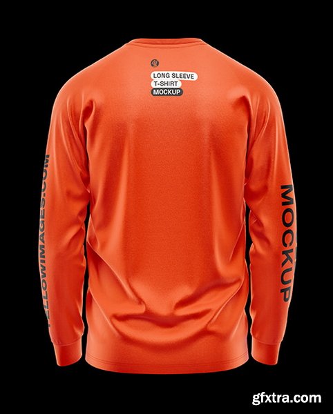 YellowImages - Men\'s Long Sleeve Raglan T-Shirt Mockup - 119993