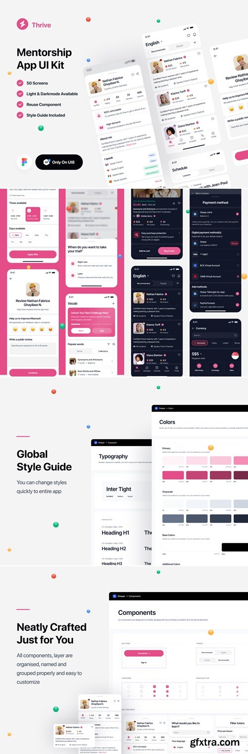 Thrive - Mentorship App UI Kits