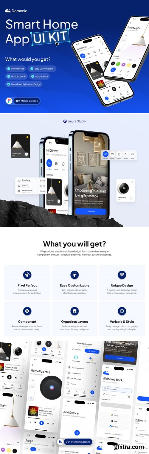 Domonic - Smart Home App UI Kit