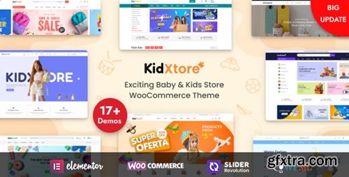 Themeforest - KidXtore v2.7 - Kids Clothing and Toys Store Elementor WooCommerce WordPress Theme 45956732