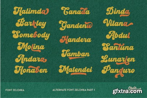 Zelonka Font Family