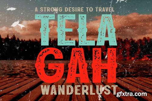 CreativeMarket - Rustline a Distressed Font