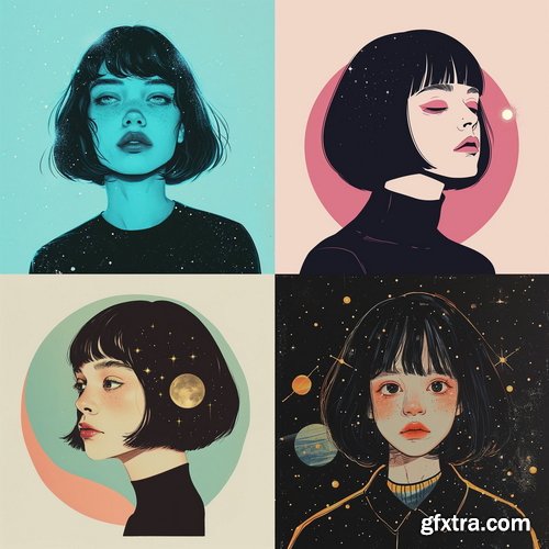 468 Midjourney Creative Portrait Prompts: Vol 4