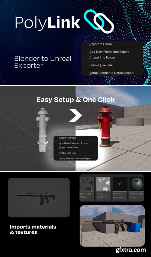 Superhivemarket - PolyLink v1.1.1 - Blender to Unreal Engine Exporter