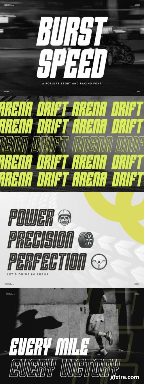 CreativeMarket - Burst Speed - Sports Sans Serif Font