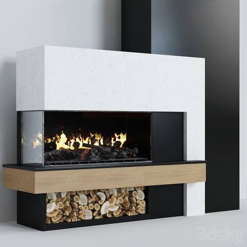 '3dsky Pro - Modern fireplace 7'