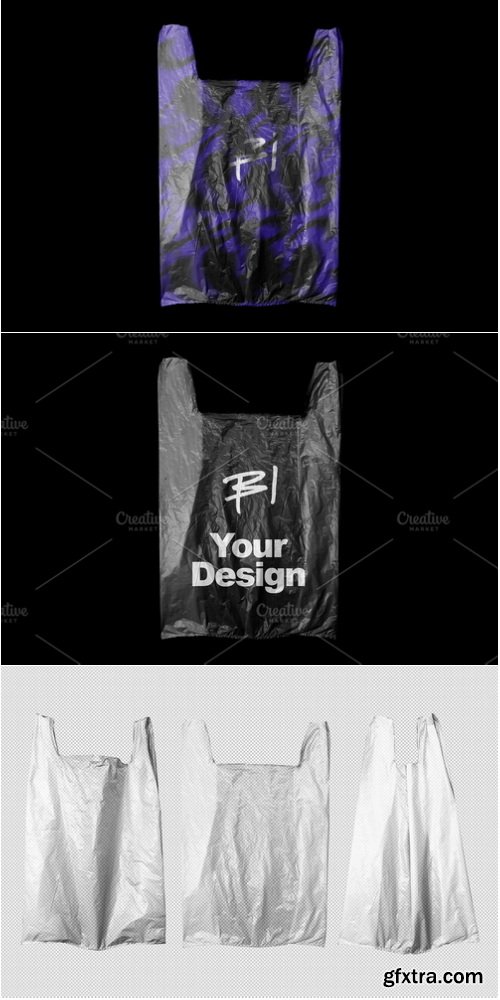 CreativeMarket - Plastic Shopping Bag Mockup - 4027009