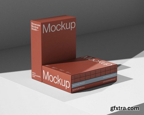 Showcase Mockup Studio - BF6_Book Folder Mockup Bundle
