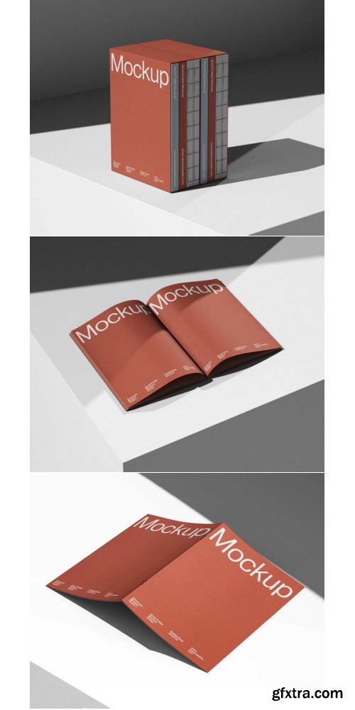 Showcase Mockup Studio - BF6_Book Folder Mockup Bundle