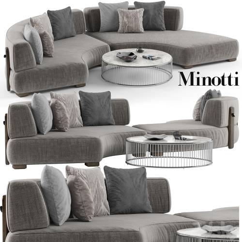 '3dsky Pro - Minotti Florida sofa set 1' '3dsky Pro - Minotti Florida sofa set 1'