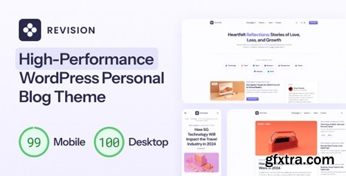 Themeforest - Revision v1.0.6 - Optimized Personal Blog WordPress Theme nulled