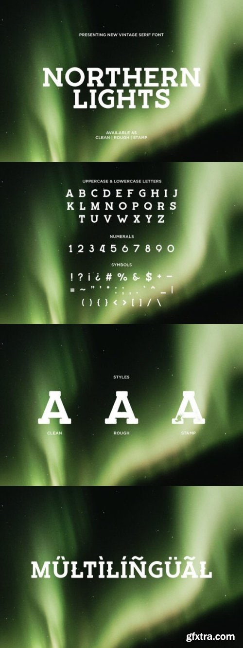 Northern Lights Font