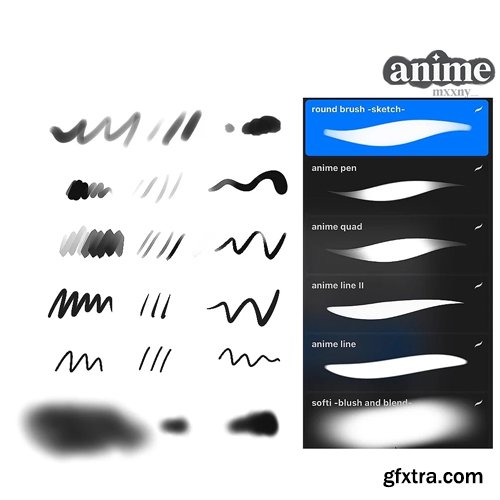 Gumroad - theuglydrama - anime pack + essential pack BUNDLE (procreate)