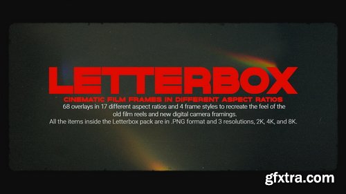 Pixflow - Letterbox Film Frames PNG