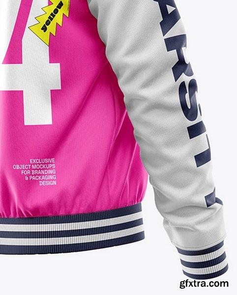 YellowImages - Womens Raglan Bomber Jacket Mockup - 119870