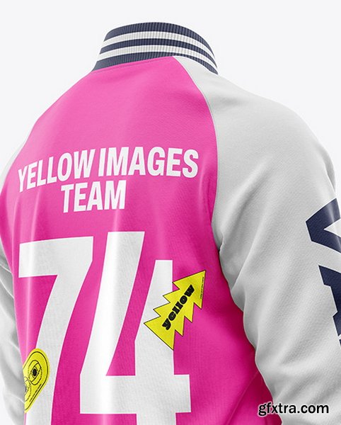 YellowImages - Womens Raglan Bomber Jacket Mockup - 119870