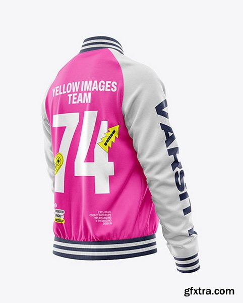YellowImages - Womens Raglan Bomber Jacket Mockup - 119870