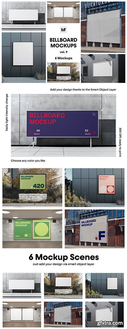 Commercial Billboard Mockups Vol.9, QH8L7XM