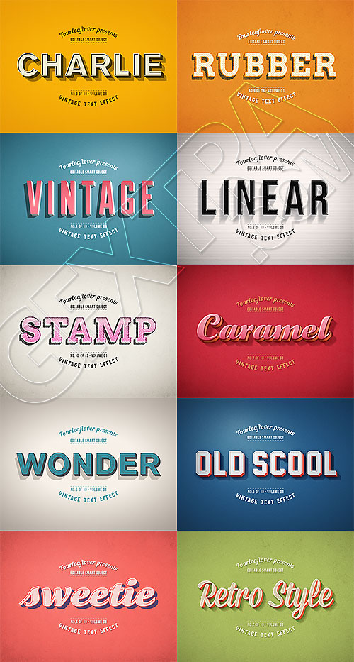 Retro PSD Text Effects Vol.1, 11766807